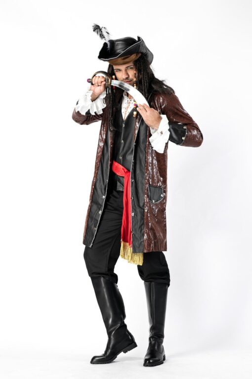 Pirates of the Caribbean Men Pirates Cosplay Costume