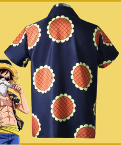 One Piece Luffy Sunflower Shirt Cosplay Costume