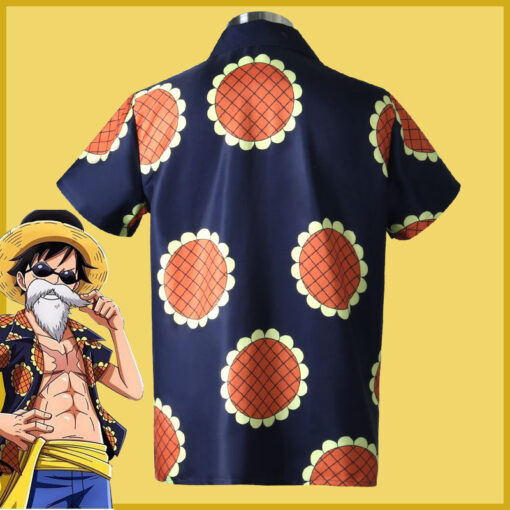 One Piece Luffy Sunflower Shirt Cosplay Costume