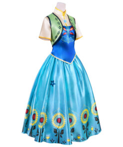 Frozen Anna Princess Ball Gown Cosplay Costume