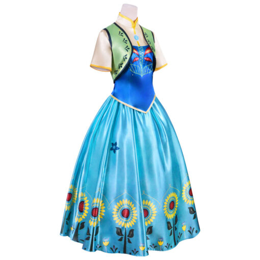 Frozen Anna Princess Ball Gown Cosplay Costume