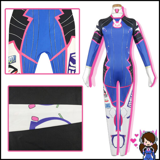 Overwatch Song Hana D Va Mech Pilot Cosplay Costume