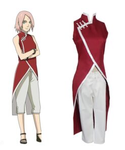 Naruto Haruno Sakura Cheongsam Cosplay Costume