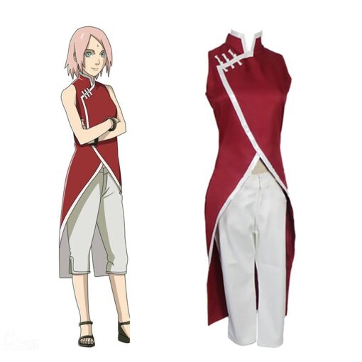 Naruto Haruno Sakura Cheongsam Cosplay Costume