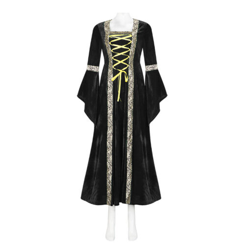 Hocus Pocus Black Robe Dress Cosplay Costume