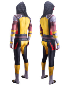 Mortal Kombat Scorpion Bodysuit Cosplay Costume