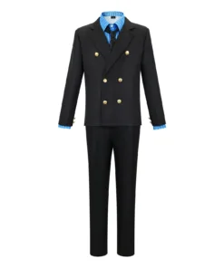 One Piece Sanji Vinsmoke Blue Cosplay Costume