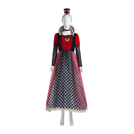 Alice in Wonderland Queen of Hearts Dress Cosplay Costume