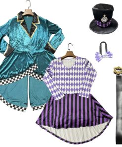 Alice in Wonderland Mad Hatter Stages Cosplay Costume