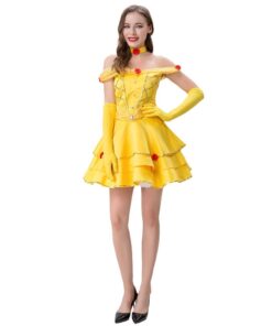 Beauty and the Beast Belle Short Dress Cosplay Costume