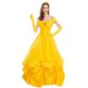 Beauty and the Beast Belle Yellow Dress Cosplay Costume