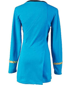 Star Trek The Original Series Blue Women Uniform Cosplay Costume