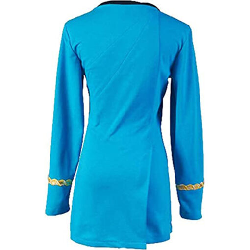 Star Trek The Original Series Blue Women Uniform Cosplay Costume