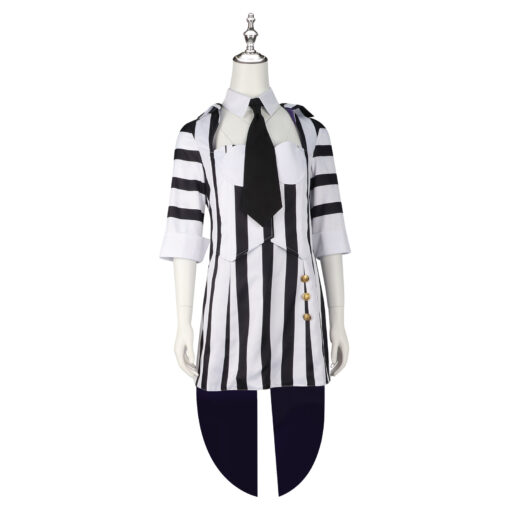 Beetlejuice Striped Style Dress Cosplay Costume