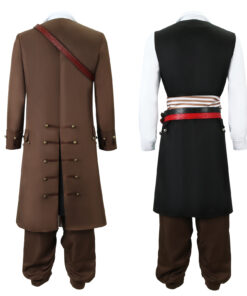 Pirates of the Caribbean Captain Jack Sparrow Cosplay Costume