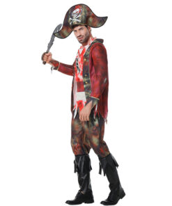 Pirates of the Caribbean Men Pirates Zombie Cosplay Costume