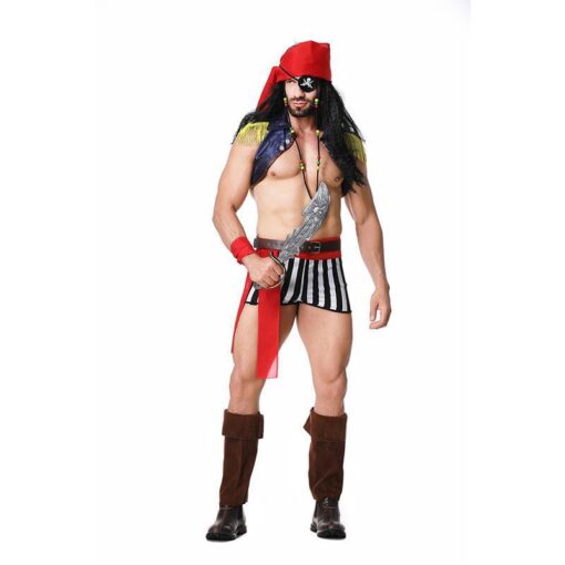 Pirates of the Caribbean Men Pirates Cosplay Costume