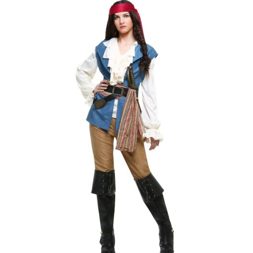 Pirates of the Caribbean Women Captain Sailor Cosplay Costume