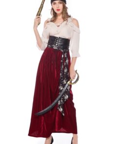 Pirates of the Caribbean Women Pirates Stage Cosplay Costume