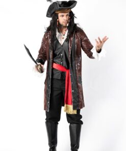 Pirates of the Caribbean Men Pirates Cosplay Costume