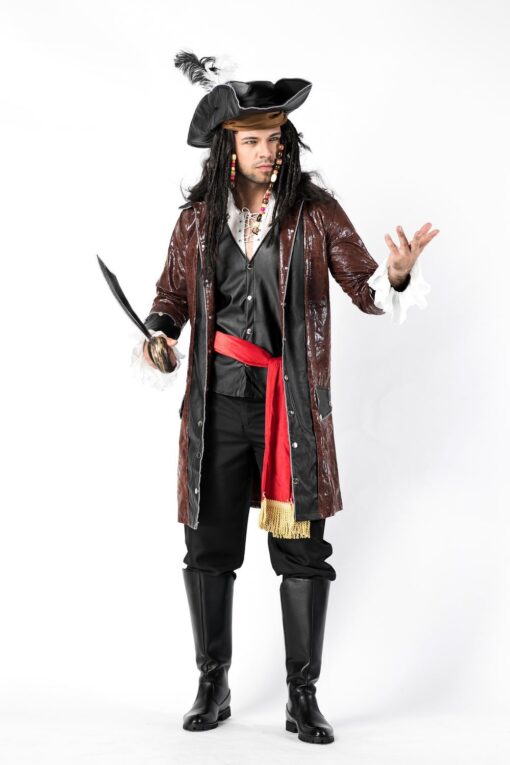 Pirates of the Caribbean Men Pirates Cosplay Costume