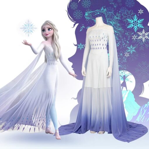 Frozen Elsa Princess Dress Cosplay Costume