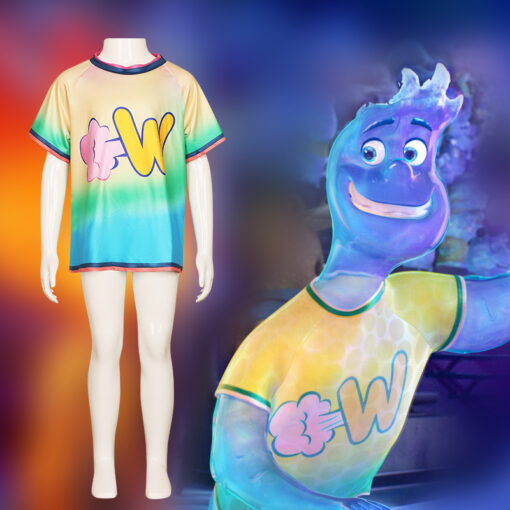 Elemental Wade Ripple T-shirt Cosplay Costume