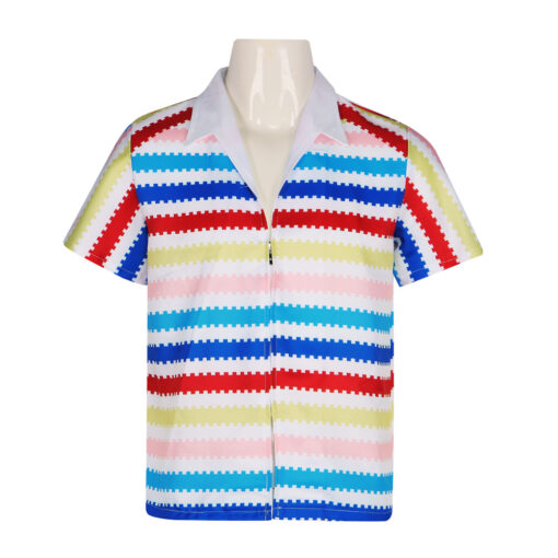 Barbie Allen Rainbow Stripe Pattern Cosplay Costume