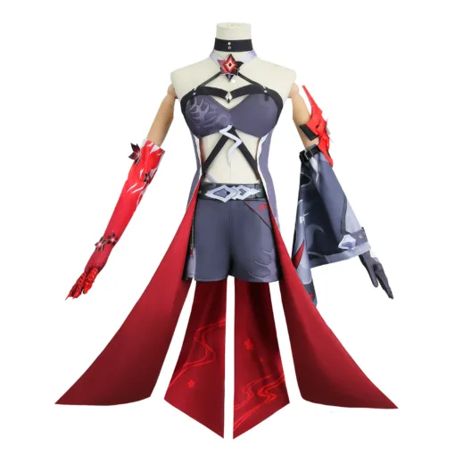 Honkai Star Rail Acheron Red Form Cosplay Costume