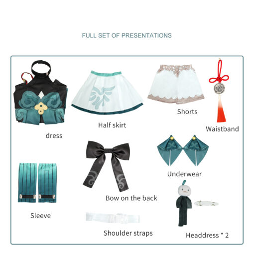 Honkai Star Rail Qingque Cosplay Costume