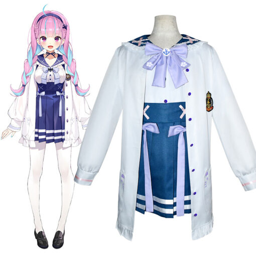 Vtuber Minato Aqua Cosplay Costume Sailor Uniform