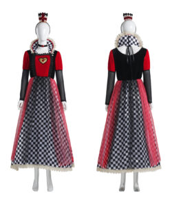 Alice in Wonderland Queen of Hearts Dress Cosplay Costume