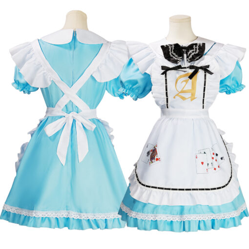 Alice in Wonderland Lolita Poker Dress Cosplay Costume