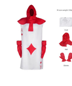 Alice in Wonderland Poker Warrior Cube Cosplay Costume