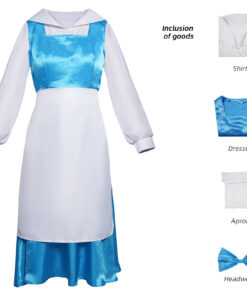 Beauty and the Beast Belle Maid Dress Cosplay Costume