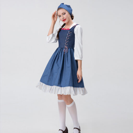 Beauty and the Beast Belle Maid Dress Cosplay Costume