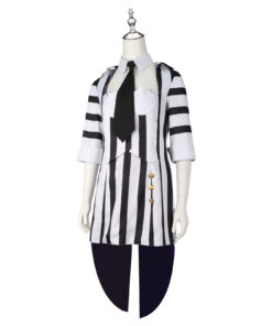 Beetlejuice Striped Style Dress Cosplay Costume