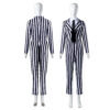 Beetlejuice Black And White Vertical Stripes Suit Cosplay Costume