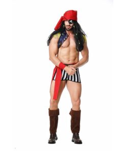 Pirates of the Caribbean Men Pirates Cosplay Costume