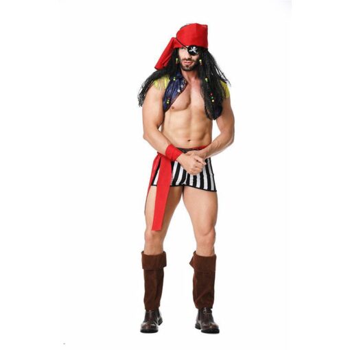 Pirates of the Caribbean Men Pirates Cosplay Costume