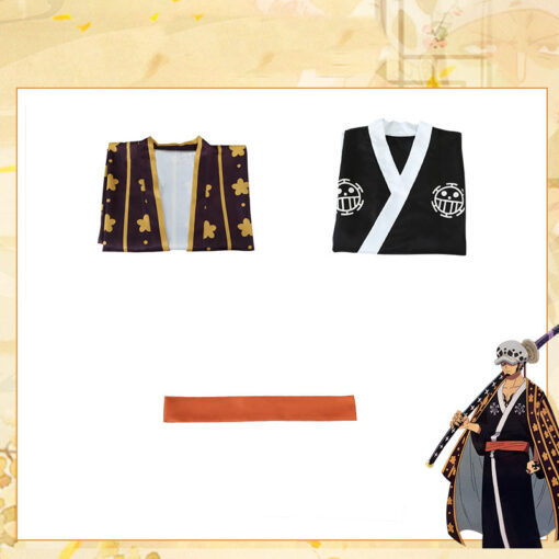 One Piece Trafalgar Law Cherry Blossom Cosplay Costume