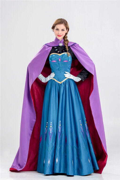 Frozen Anna Princess Dress Cosplay Costume