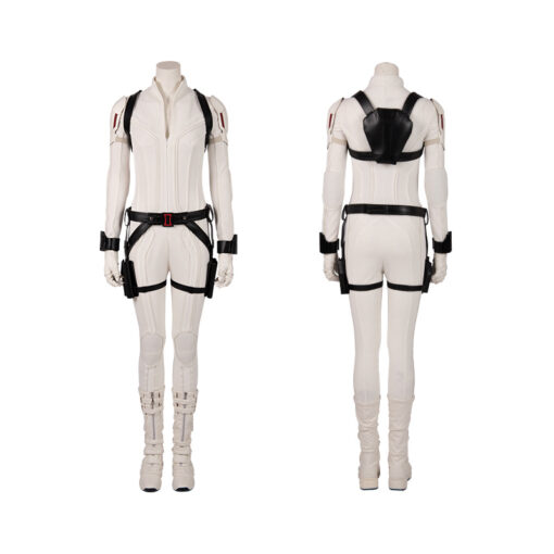 Black Widow The Avengers White Bodysuit Cosplay Costume