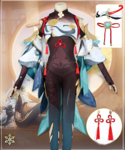 Genshin Impact Lonesome Embrace Shenhe Cosplay Costume