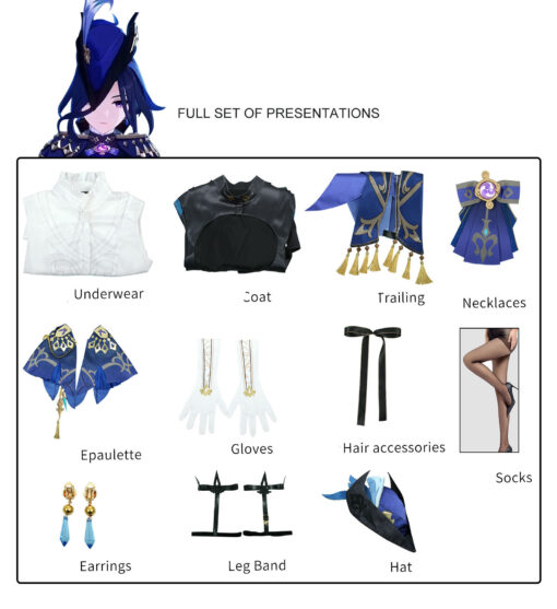 Genshin Impact Clorinde Cosplay Costume