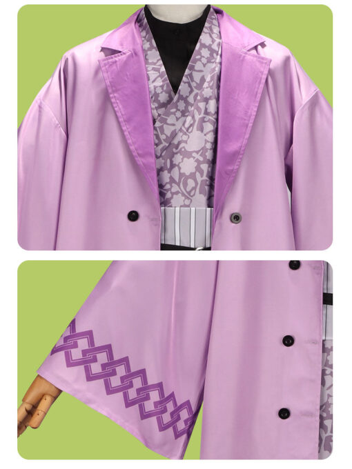 Demon Slayer Shinazugawa Genya Kimono Cosplay Costume