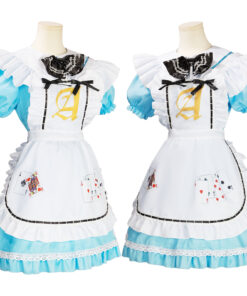 Alice in Wonderland Lolita Poker Dress Cosplay Costume