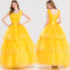 Beauty and the Beast Belle Yellow Dress Cosplay Costume