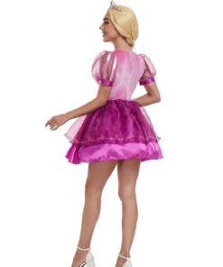 Beauty and the Beast Belle Magenta Dress Cosplay Costume