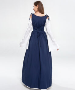 Beauty and the Beast Belle Dark Blue Dress Cosplay Costume